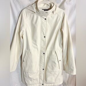 Ralph Lauren Fleece Lined Winter Jacket L Coat Zip Off Hood Pocket Black Label